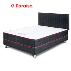 PARAISO - Dormitorio Nappy 2 Plazas + 2 Almohadas + Protector