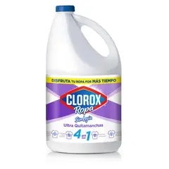 CLOROX - Quitamanchas Líquido Ropa Blanca Botella 3.78 L