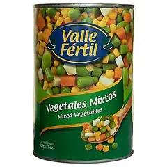 VALLE FERTIL - Conserva Vegetales Mixtos Lata 425 g