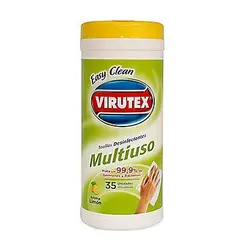 VIRUTEX - Toallas Desinfectantes Multiuso Limón Envase 35 Und