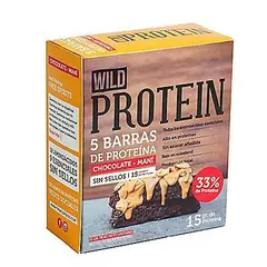 WILD FOODS - Barra de Proteína Wild Protein Maní Chocolate Caja 5 Und