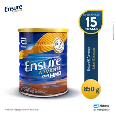ENSURE - Suplemento Advance Chocolate Lata 850 g