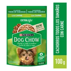 DOG CHOW - Alimento Húmedo Cachorros Pequeños Carne Doypack 100 g