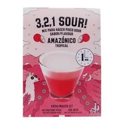 3 2 1 SOUR - Mix Para Pisco Sour Amazónico Sobre 125 g