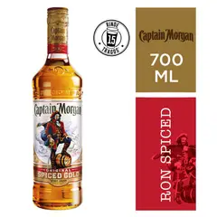 CAPTAIN MORGAN - Ron Original Spiced Dorado Botella 700 mL