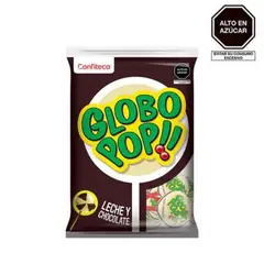 GLOBO POP - Chupetín Leche y Chocolate Bolsa 432 g