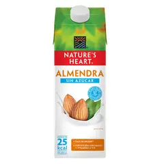 NATURES HEART - Bebida de Almendra sin Azúcar Terrafertil 946 mL