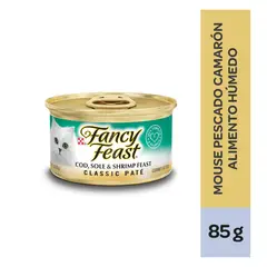 FANCY FEAST - Alimento Húmedo Gatos Pescado Camarón Lata 85 g