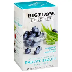 BIGELOW BENEFITS - Infusión Herbal Bigelow Blueberry Aloe Caja 18 Sobres