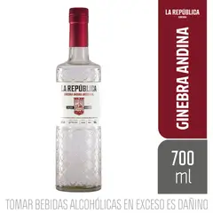 LA REPUBLICA - Ginebra Andino La República Botella 700 mL