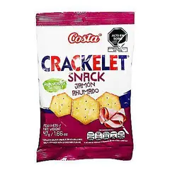 COSTA - Galleta Crakelet Jamón Ahumado Bolsa 47 g