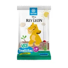 TOTTUS - Toallitas Húmedas Kids Rey León Empaque 10 Und