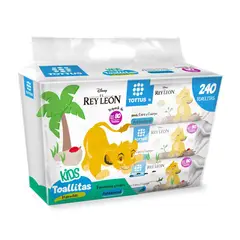 TOTTUS - TOALLA HUMEDA KIDS REY LEON 3 X 80 UNID.