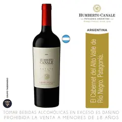 HUMBERTO CANALE - Vino Estate Cabernet Sauvignon Botella 750 mL