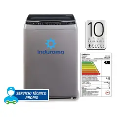 INDURAMA - LAVADORA GRIS CARGA SUPERIOR 21 KG
