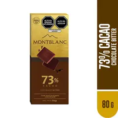MONTBLANC - Chocolate en Barra Bitter Cacao Empaque 80 g