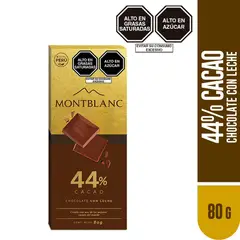 MONTBLANC - Chocolate en Barra con Leche Empaque 80 g