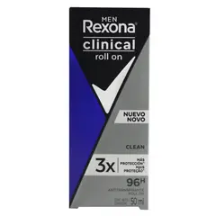 REXONA - Antitranspirante Roll On Clinical Men Envase 50 mL