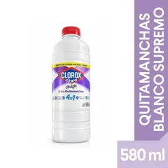 CLOROX - Quitamanchas Líquido Ropa Blanca Botella 580 mL