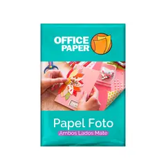 OFFICE PAPER - Papel fotográfico mate de dos lados 140 g 20 hojas tamaño A4