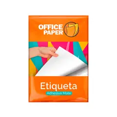 OFFICE PAPER - ETIQUETA MATE POR 25 HOJAS A4