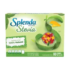 SPLENDA - Edulcorante Stevia Caja 80 Und