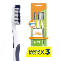 ORAL B - Cepillo Dental Pro Doble Acción Empaque 3 Und