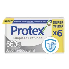 PROTEX - Jabón en Barra Limpieza Profunda Sixpack 660 g