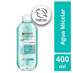 GARNIER - Agua Micelar Skin Active Pure Piel Mixta a Grasa Envase 400 mL
