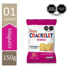 COSTA - Galleta Crackelet Jamón Ahumado Bolsa 150 g