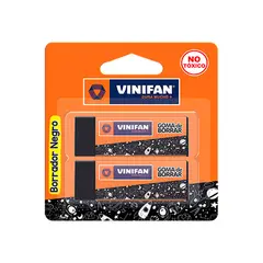 VINIFAN - Borrador Color Negro Grande Empaque 2 Und