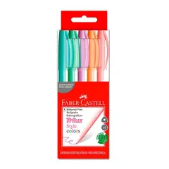 FABER CASTELL - Lapicero Trilux Style Empaque 5 Und