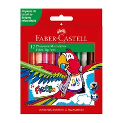 FABER CASTELL - Plumones Fiesta 45 Caja 12 Und