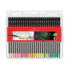 FABER CASTELL - Lápices De Color Eco Supersoft Estuche 50 Und