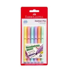 FABER CASTELL - Resaltador Plus Color Pastel Caja 6 Und