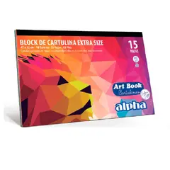 ALPHA - ART BOOK CARTULINA EXTRA SIZE ECO