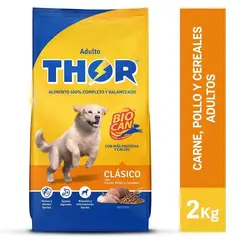 THOR - Alimento Seco Perros Adultos Clásico Bolsa 2 Kg