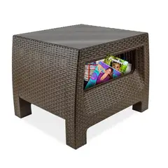 REYPLAST - MESA DE CENTRO TAVARUA 50 X 50 MOD RATAN CON VI