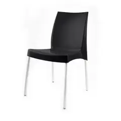 REYPLAST - Silla Ada S Brazo Negro