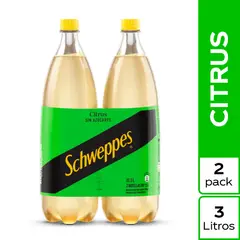 SCHWEPPES - Gaseosa Citrus Pack 2 Botellas 1.5 L