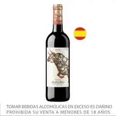TOTTUS - Vino Tinto Alegro Crianza Botella 750 mL