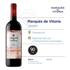 MARQUES DE VITORIA - Vino Joven Marqués de Vittoria Botella 750 mL