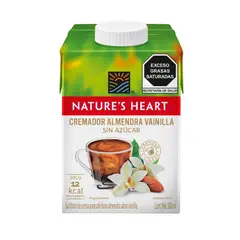 NATURES HEART - Cremador Almendra y Vainilla Sin Azúcar Caja 500 mL