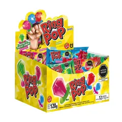 undefined - Caramelo Toops Ring Pop Sabores Surtidos Caja 12 Und