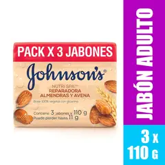 JOHNSONS - Jabón Avena Tripack 330 g