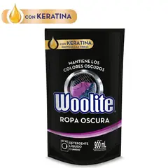 WOOLITE - Detergente Líquido Ropa Oscura Doypack 900 mL