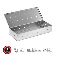 GRILLCORP - Caja ahumadora inoxidable