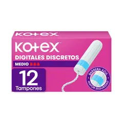 KOTEX - Tampon Digital Medio Caja 12 Und