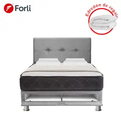 FORLI - Dormitorio Samay 2 Plazas + Tarima Con Sabanera + Cabecera + Edredón