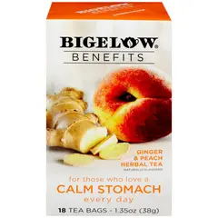 BIGELOW BENEFITS - Infusión Bigelow Kiwi y Durazno Caja 18 Sobres